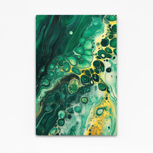 Emerald Harmony Green Abstract Art | MusaArtGallery™