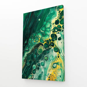 Emerald Harmony Green Abstract Art | MusaArtGallery™