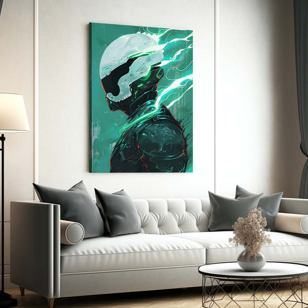 Emerald Hunter Cyberpunk Art | MusaArtGallery™