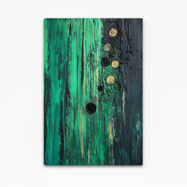 Emerald Textures Green Abstract Art | MusaArtGallery™