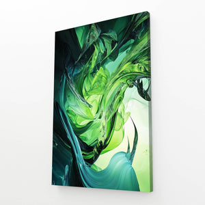 Emerald Twist Green Abstract Art | MusaArtGallery™