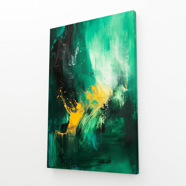 Enchanted Burst Green Abstract Art | MusaArtGallery™