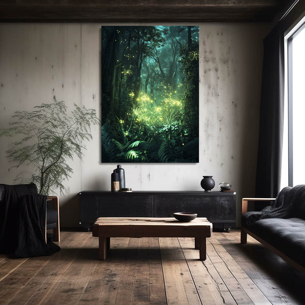 Enchanted Forest Green Abstract Art | MusaArtGallery™