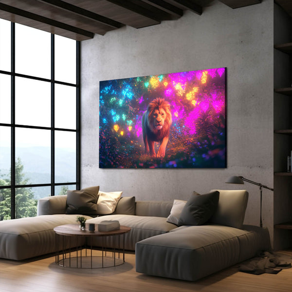 Enchanted Forest Lion Wall Art | MusaArtGallery™