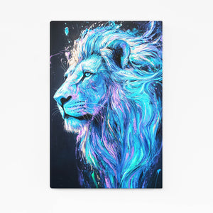 Ethereal Blue Lion Wall Art | MusaArtGallery™