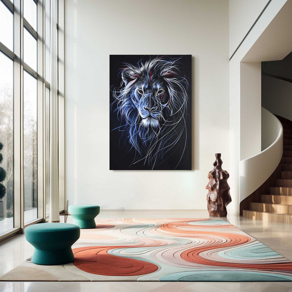 Ethereal Glow Lion Wall Art | MusaArtGallery™