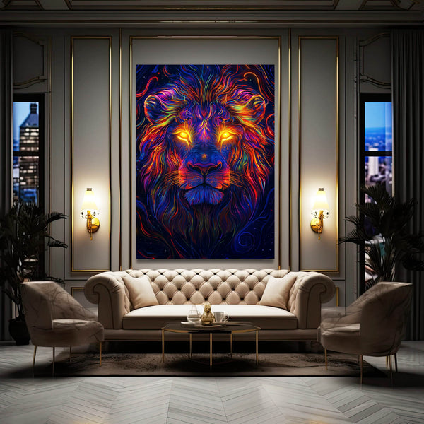 Ethereal Lion Wall Art | MusaArtGallery™