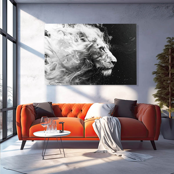 Ethereal Majesty Lion Wall Art | MusaArtGallery™