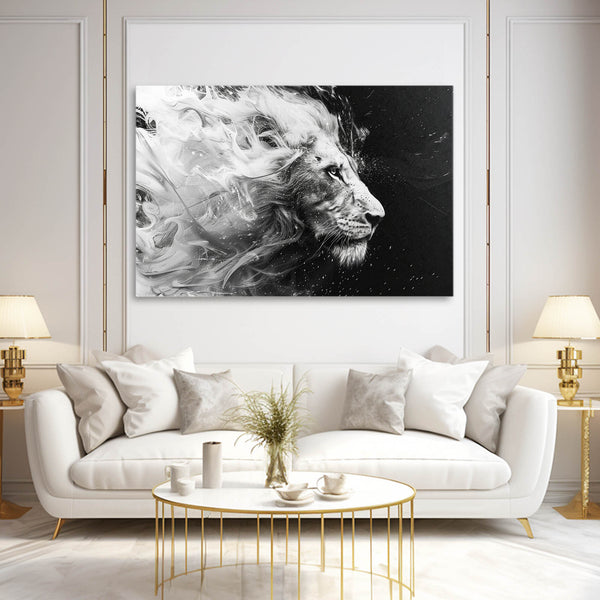 Ethereal Majesty Lion Wall Art | MusaArtGallery™