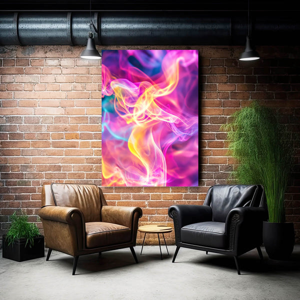 Ethereal Smoke Pink Abstract Art | MusaArtGallery™