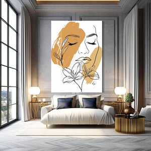 Facial Flower Boho Wall Art | MusaArtGallery™