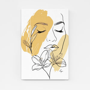 Facial Flower Boho Wall Art | MusaArtGallery™