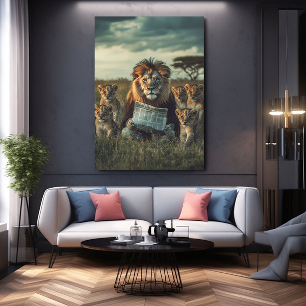 Family Lion Wall Decor