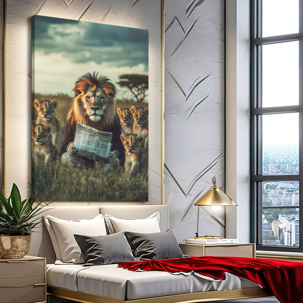 Family Lion Wall Decor