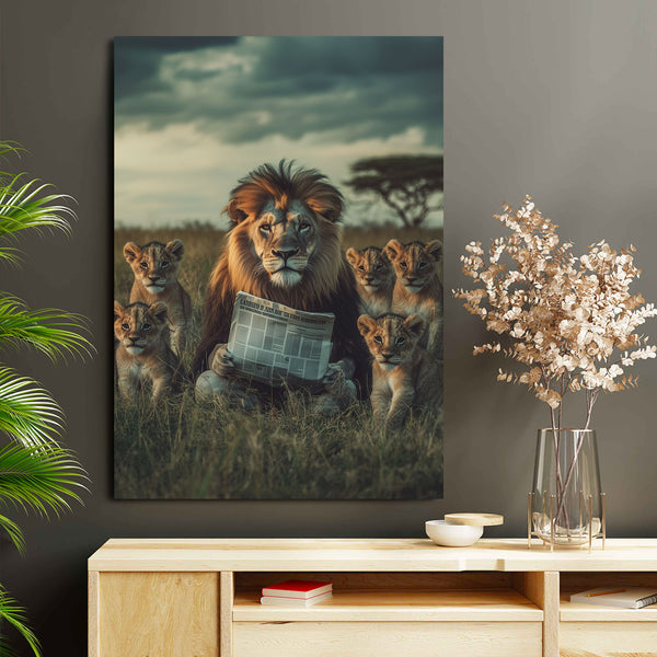 Family Lion Wall Decor