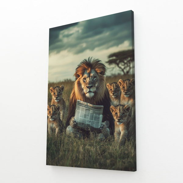 Family Lion Wall Decor