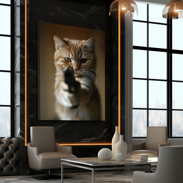 Feline Enforcer Cat Art | MusaArtGallery™