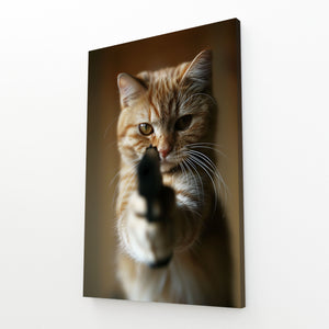 Feline Enforcer Cat Art | MusaArtGallery™