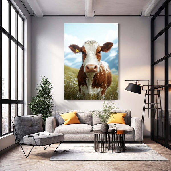 Field Cow Print