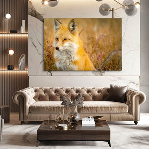 Fields Fox Canvas Art  | MusaArtGallery™