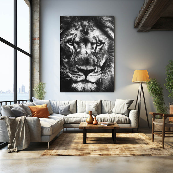 Fierce Gaze Lion Wall Art | MusaArtGallery™