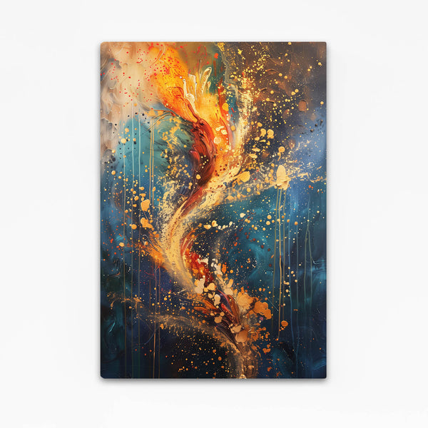 Fiery Burst Abstract Art | MusaArtGallery™