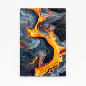 Fiery Flow Abstract Art | MusaArtGallery™