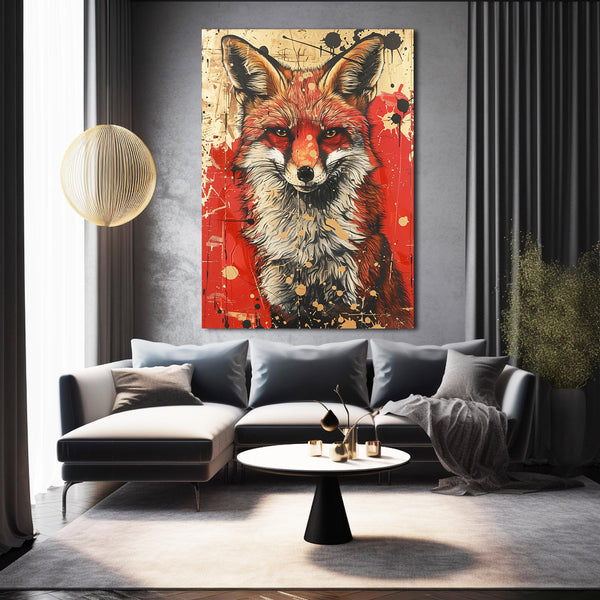 Fiery Gaze Fox Art | MusaArtGallery™