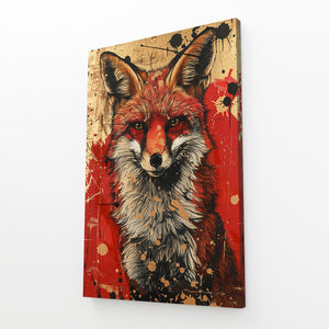 Fiery Gaze Fox Art | MusaArtGallery™