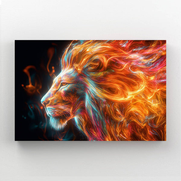 Fiery Glow Lion Wall Art | MusaArtGallery™