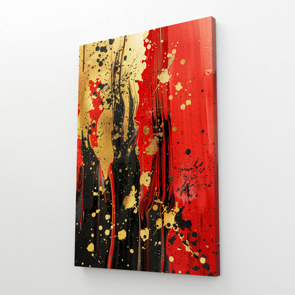 Fiery Splatter Abstract Art | MusaArtGallery™