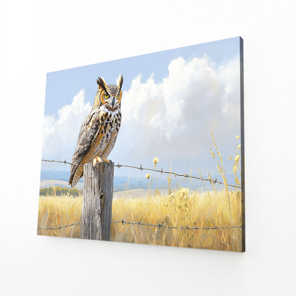 Filed Owl Wall Art