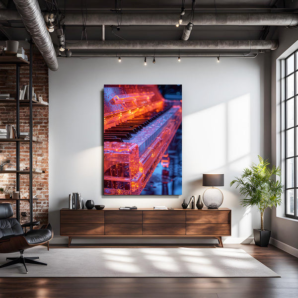 Fire Piano Art  | MusaArtGallery™