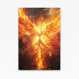 Fire Tree Of Life Wall Art Decor