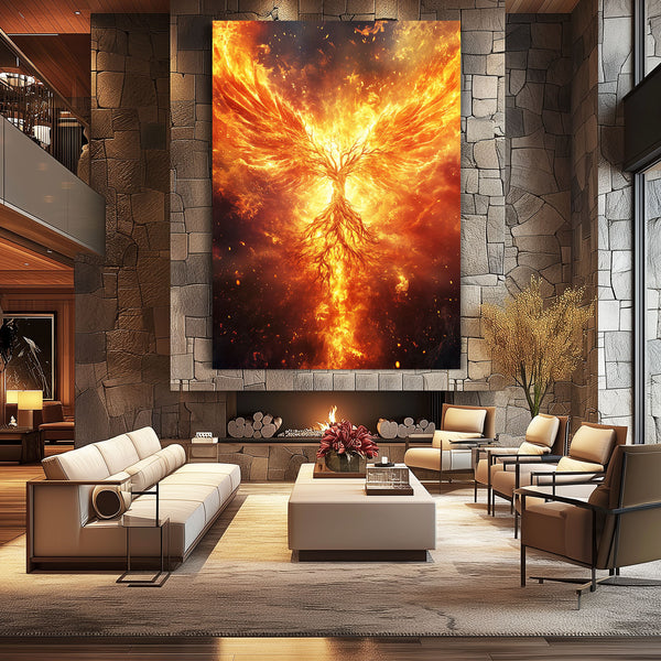 Fire Tree Of Life Wall Art Decor