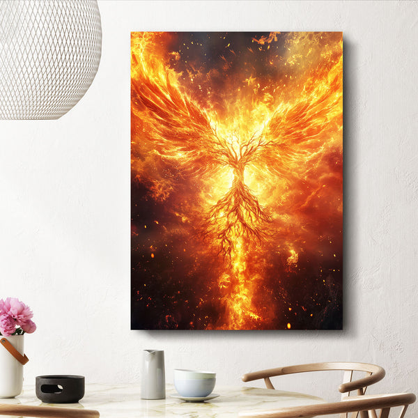 Fire Tree Of Life Wall Art Decor