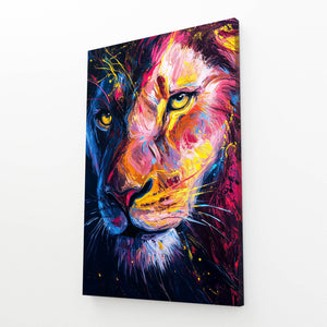 Firestorm Lion Wall Art | MusaArtGallery™