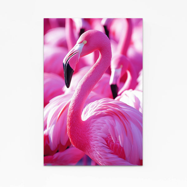 Flamingo Elegance Pink Abstract Art | MusaArtGallery™