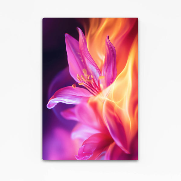 Floral Blaze Pink Abstract Art | MusaArtGallery™