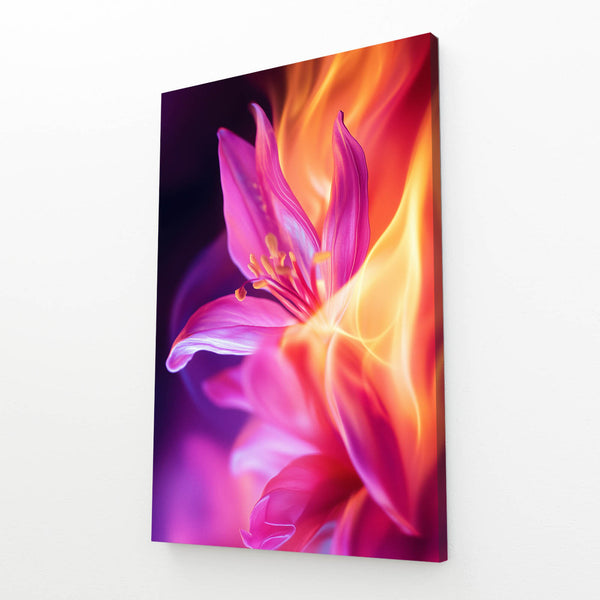 Floral Blaze Pink Abstract Art | MusaArtGallery™