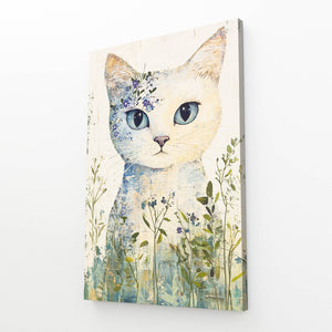 Floral Cat Wall Art