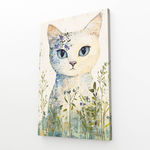 Floral Cat Wall Art