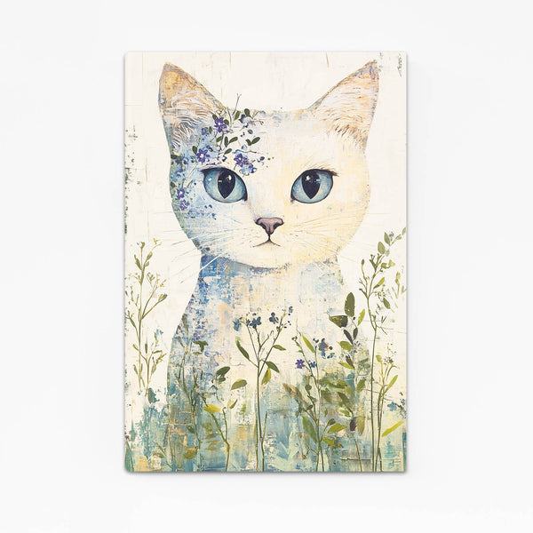 Floral Cat Wall Art
