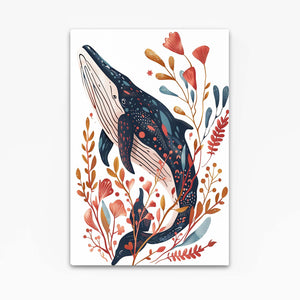 Floral Dream Whale Art | MusaArtGallery™