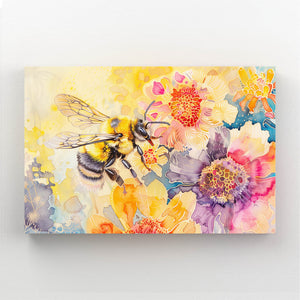 Floral Fantasy Bee Art | MusaArtGallery™