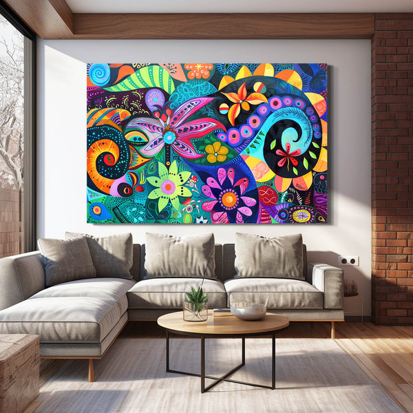 Floral Fantasy Mexican Wall Art | MusaArtGallery™