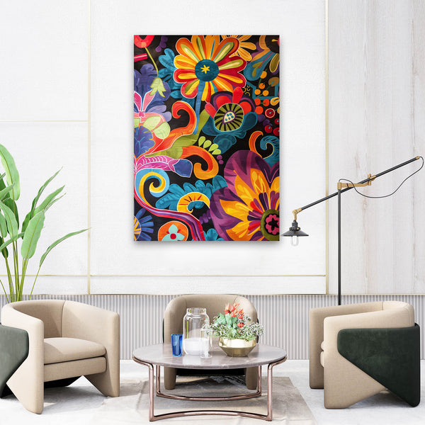 Floral Fiesta Mexican Wall Art | MusaArtGallery™