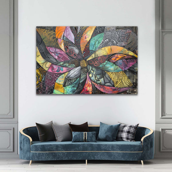 Floral Fusion Abstract Art | MusaArtGallery™