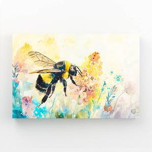 Floral Harmony Bee Art | MusaArtGallery™