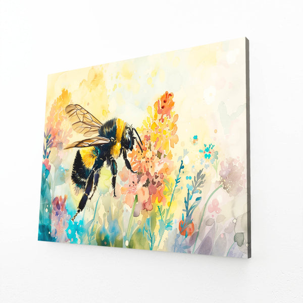 Floral Harmony Bee Art | MusaArtGallery™